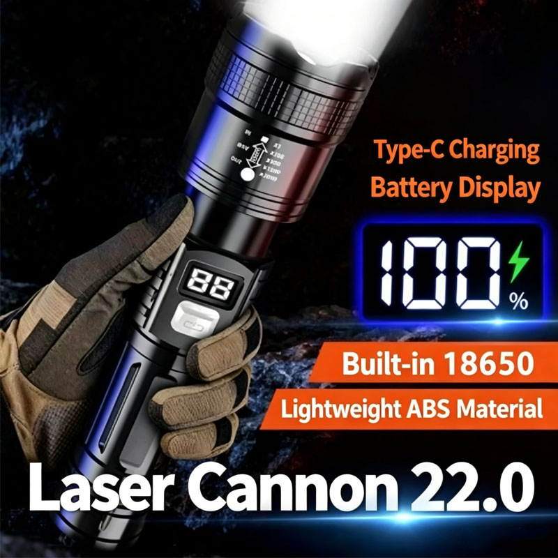Outdoor Adventure Trips - Lampe torche tactique à laser avec