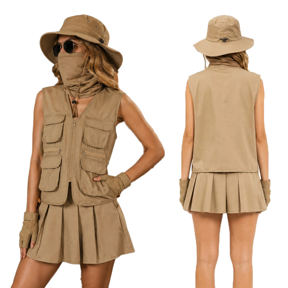 Outdoor Adventure Outfit - Vêtements d'exploration en plein air, chapeaux,