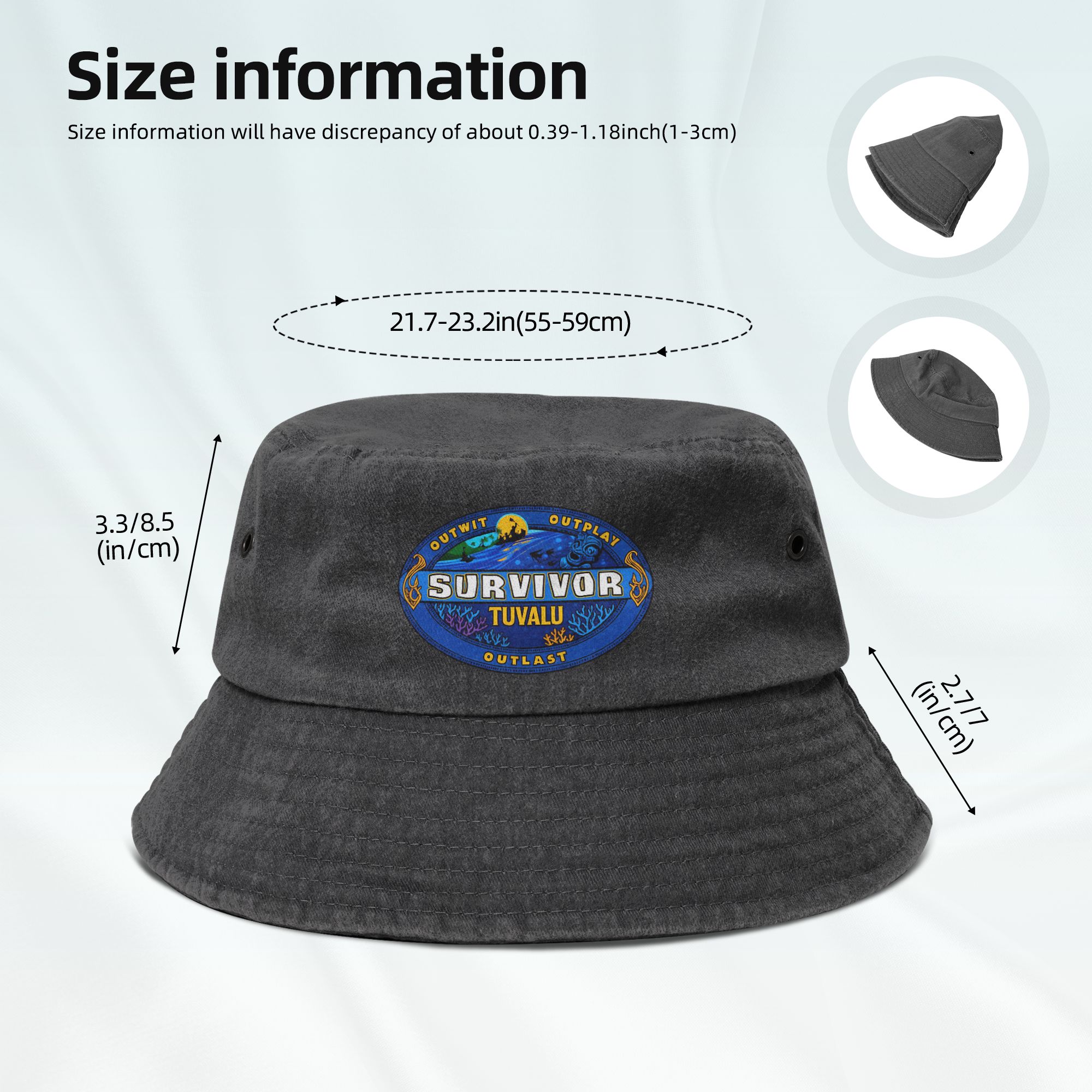 Chapeau Bob Unisexe en Coton V - Outdoor Adventure And Travel Show avis et prix